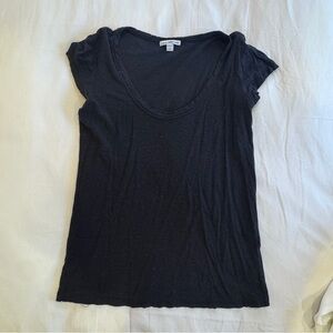 James Perse Black Short Sleeve Tee